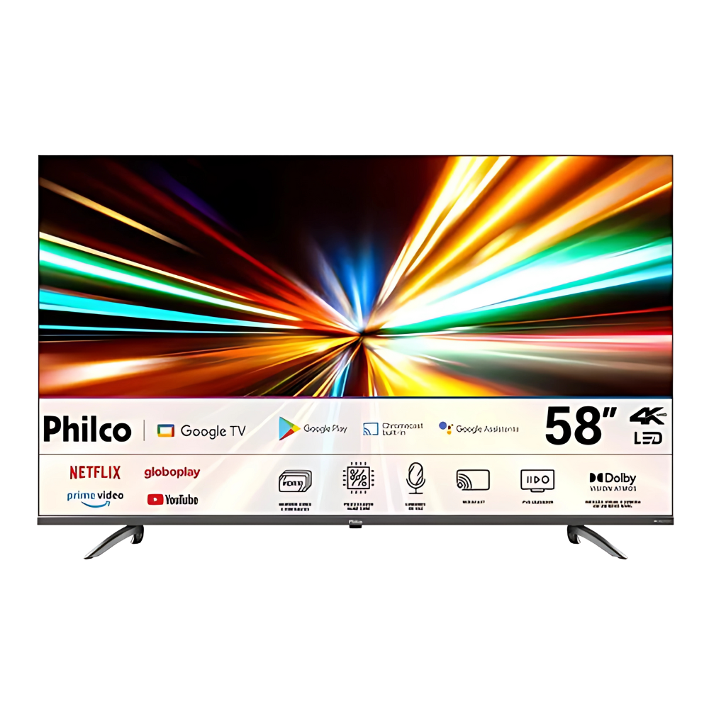 Smart Tv 58 Philco Led 4k Google Tv Hdr10 P58kga