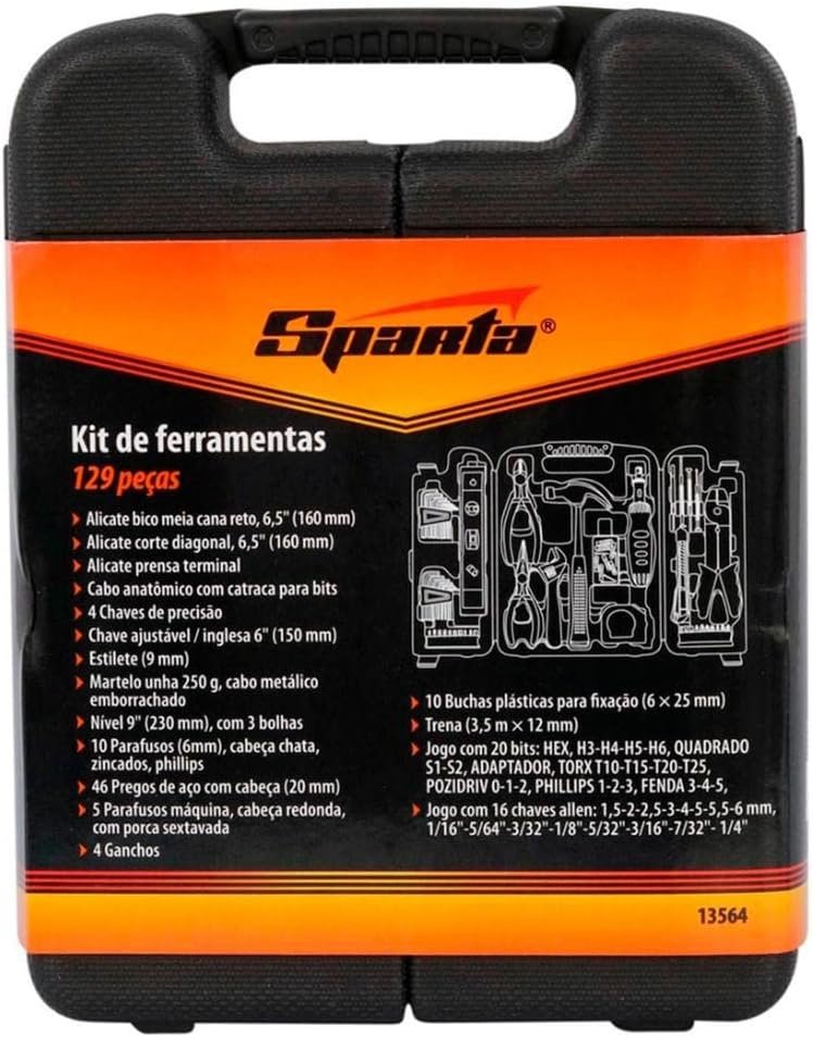 SPARTA Kit de Ferramentas 129 Peças com Maleta - Miniatura 2