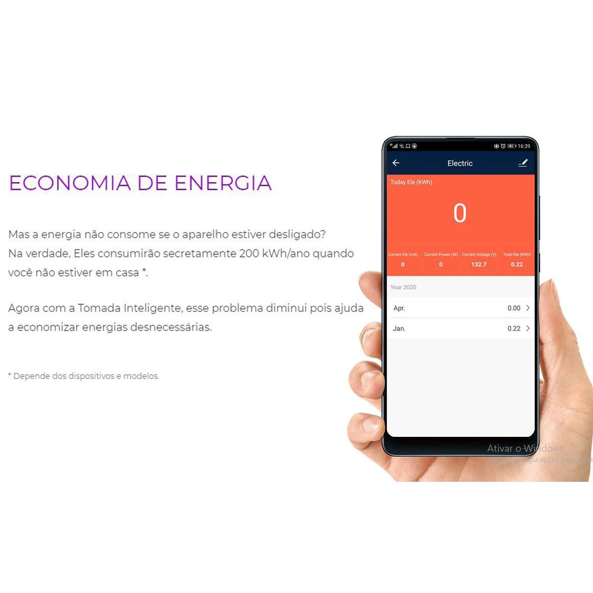 EKAZA, Tomada Inteligente 16A, WI-FI, Com medidor de consumo - Miniatura 6