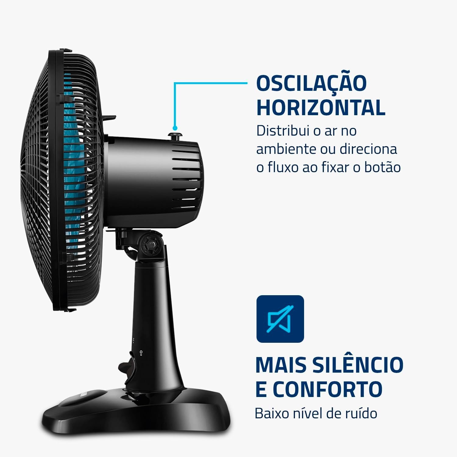 Ventilador de Mesa Mondial 110V, 30cm, 6 pás, Super Power - Miniatura 4