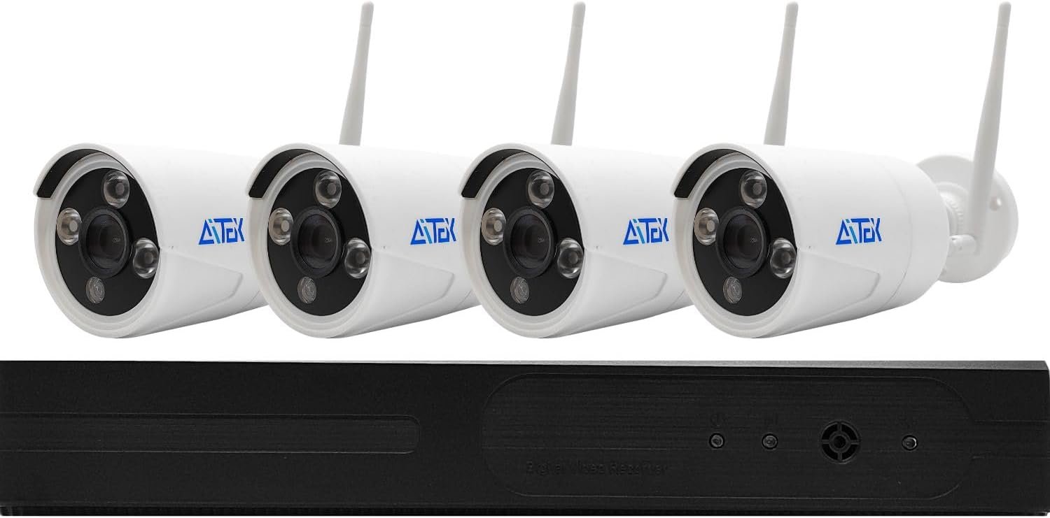KIT NVR Gravador Digital de Vídeo 720p HDMI/VGA + 4 Câmeras Bullet 720P IP Aitek - Miniatura 10