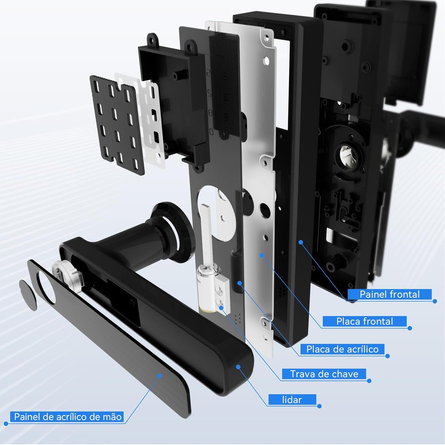 Fechadura Digital Inteligente Smart Lock - Miniatura 4