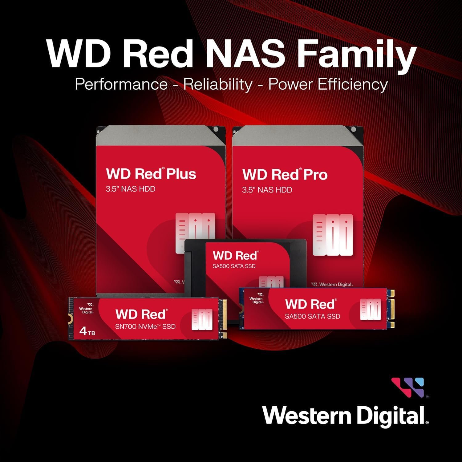 HDD WD RED PLUS 4 TB NAS PARA SERVIDOR 24X7 - WD40EFPX - Miniatura 3