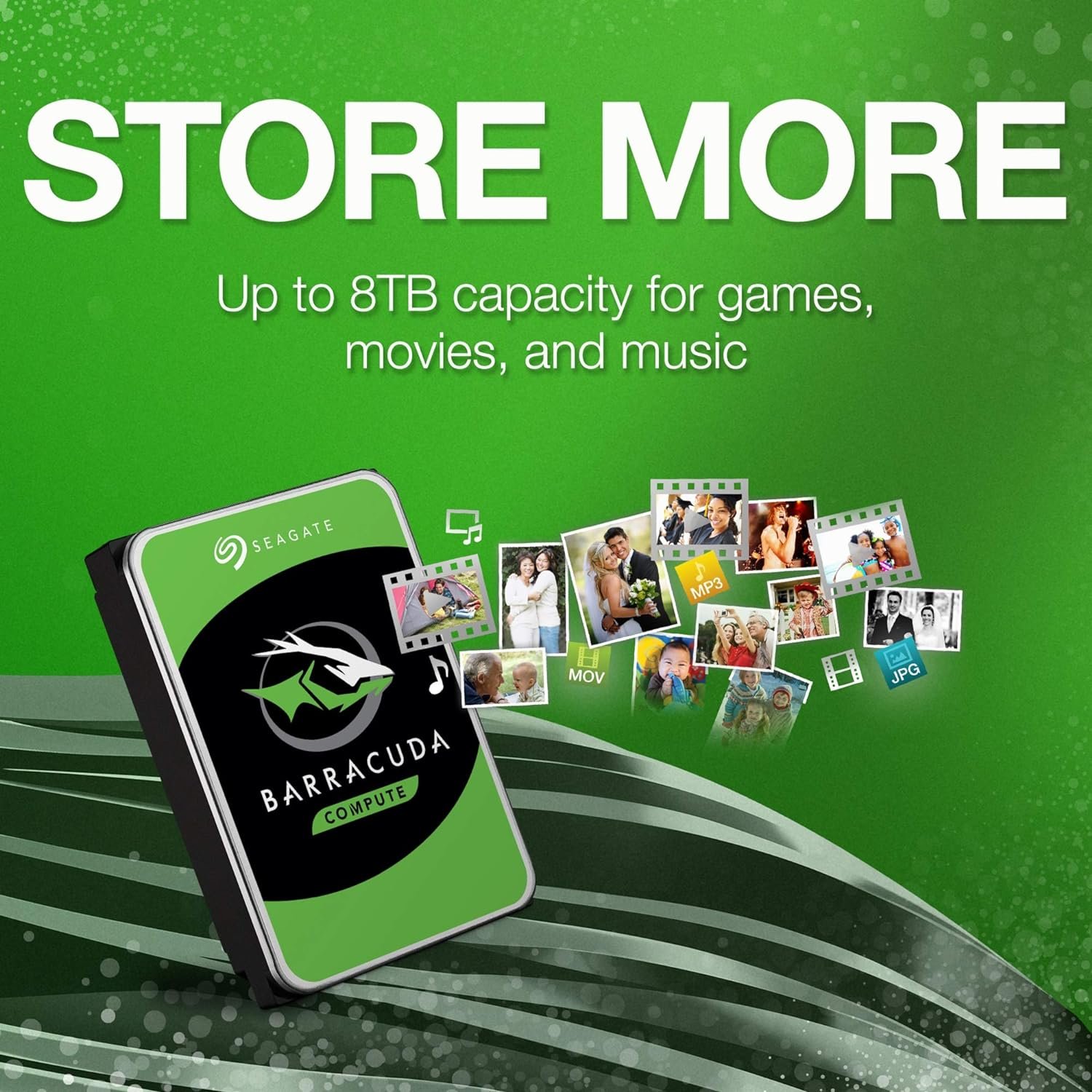 Hd Interno Seagate Barracuda Compute Hdd 3, 5 Prata 8Tb St8000Dm004 Seagate, Hd Interno, Prata - Miniatura 3
