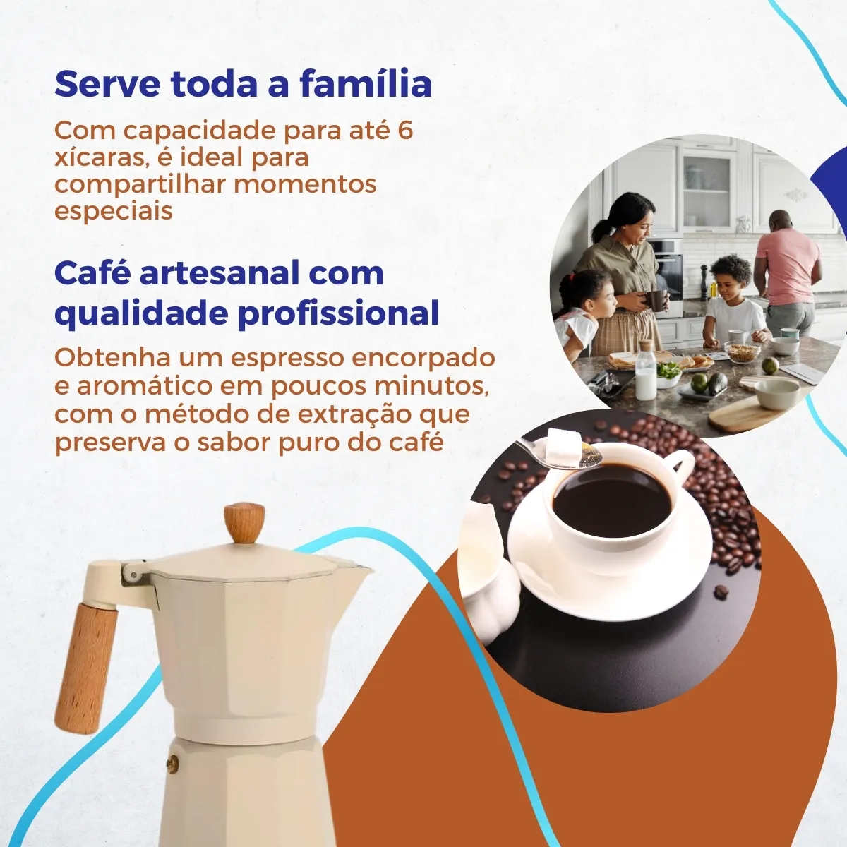 Cafeteira Italiana Espresso Moka 6 Xicaras Original Premium - Miniatura 3