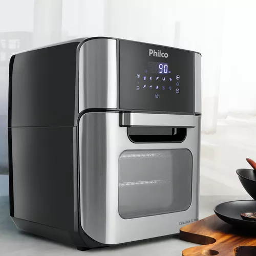 Fritadeira Elérica Air Fryer Oven Philco Pfr2200 12 litros 4 Em 1 - Miniatura 2