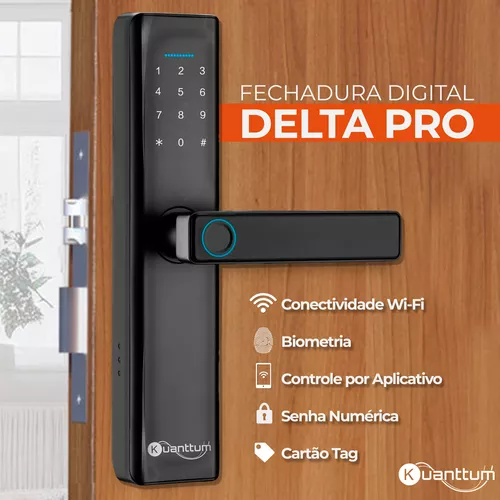 Fechadura Eletrônica Digital Kuanttum Delta PRO Wi-Fi - Miniatura 2