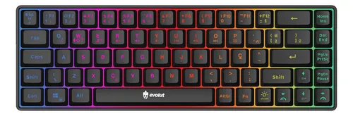 Teclado Gamer Evolut Fay Eg211 60% - Miniatura 2