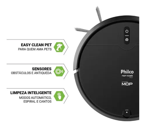 Aspirador de pó robô philco 3 em 1 pas23 - Miniatura 3