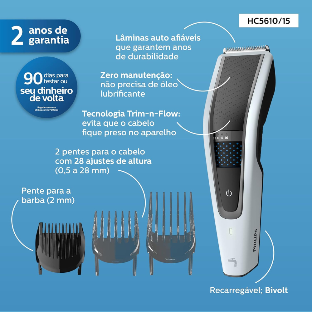 Philips HairClipper 5000 MultiCut Bivolt - Miniatura 6