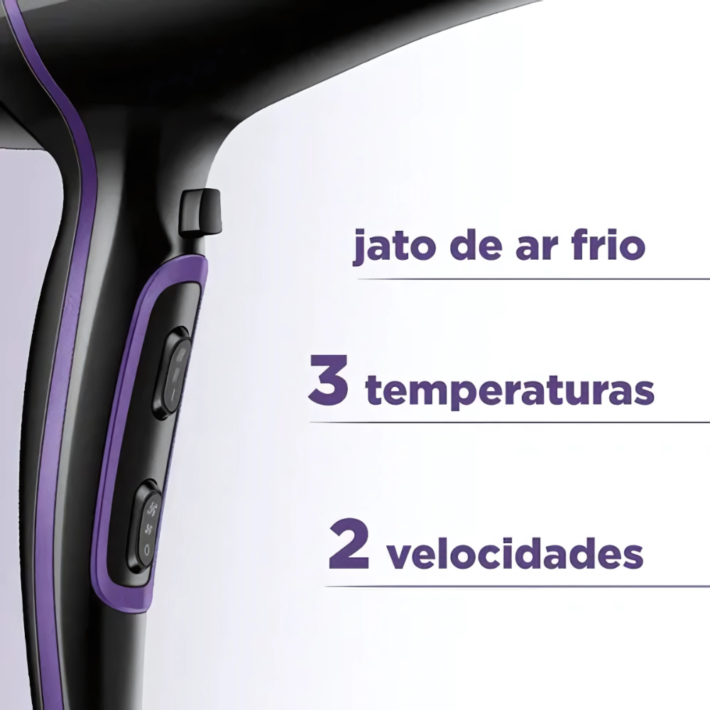 Mondial Black Purple Power 2000W - Miniatura 4
