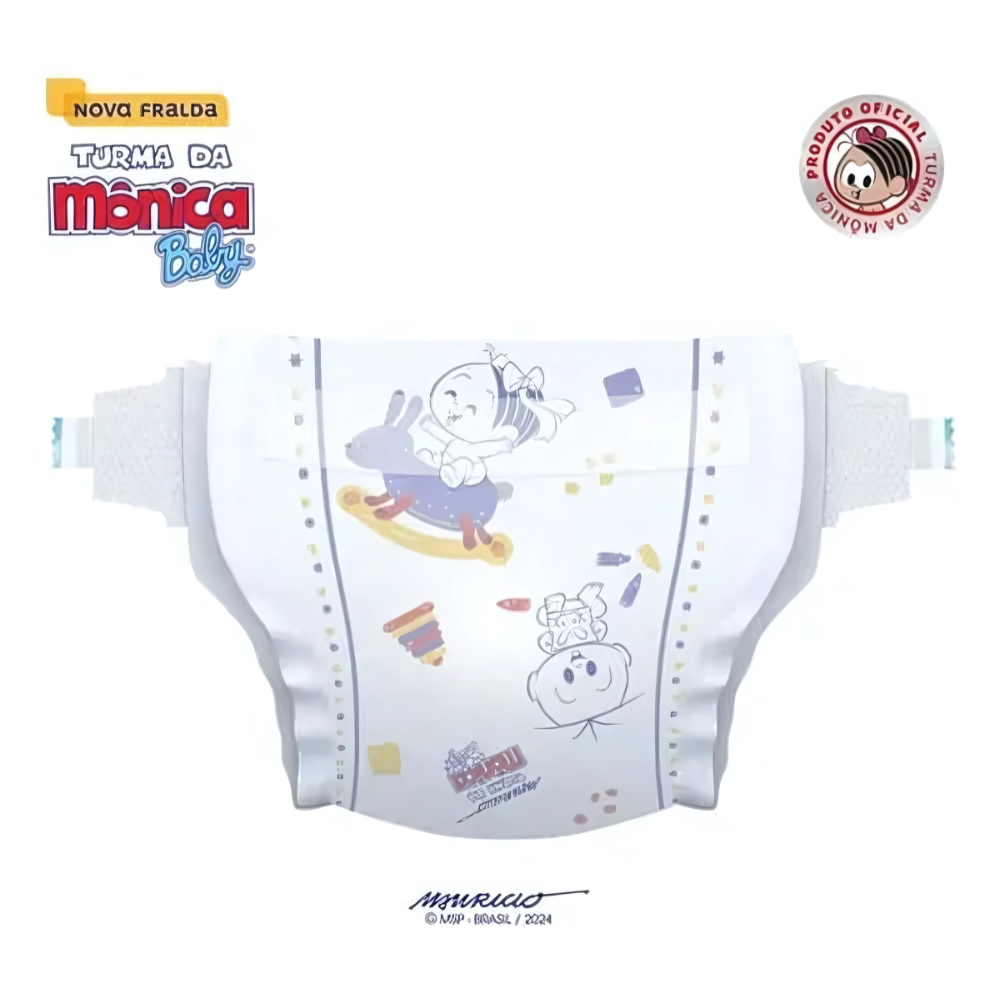 Fralda Turma da Mônica Baby M Mega - Miniatura 4