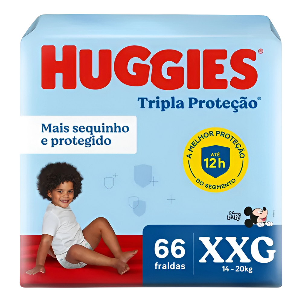 Huggies Tripla Proteção XXG Mega Pacote - Miniatura 1