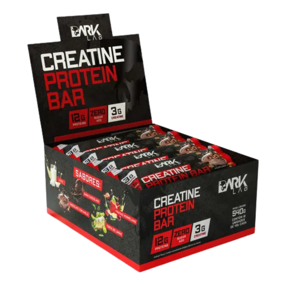 Dark Lab Creatine Protein Bar 12 Un 45g - Miniatura 1