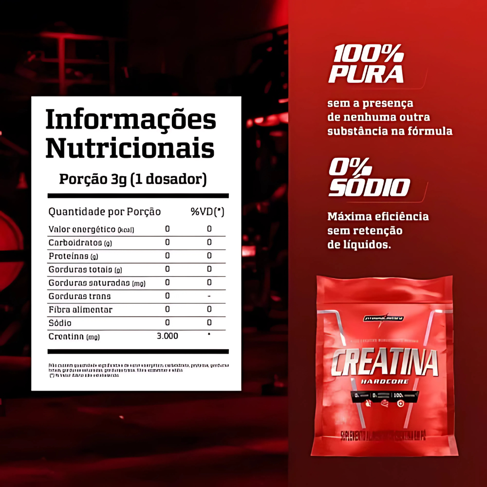 Integralmédica Creatina Hardcore Pura 1kg - Miniatura 5