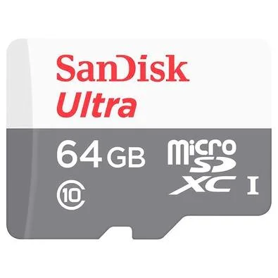 Kit 3 Cartão Memória Micro Sd Sandisk 64gb Classe 10 Ultra - Miniatura 2