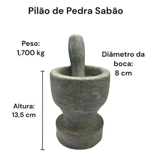 Jogo de Panelas de Pedra Sabão Duráveis e Saudáveis 6 peças - Miniatura 6