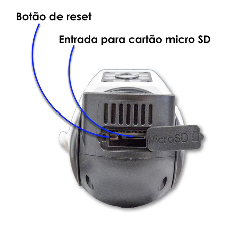 Câmera Externa Lente Dupla Segurança Ip Infravermelho Wifi Hd - IP CAMERA - Miniatura 2